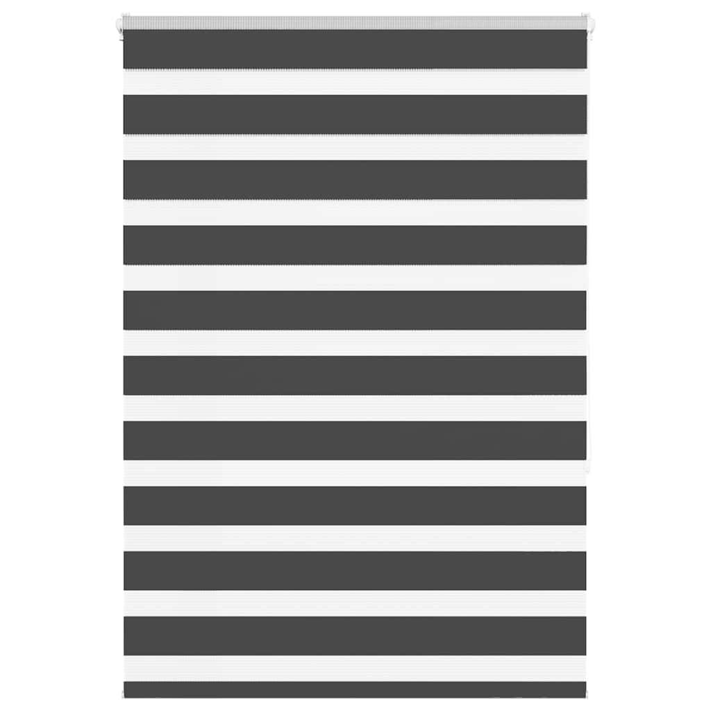 vidaXL Zebrarollo Schwarz 105x150 cm Stoffbreite 100,9 cm Polyester