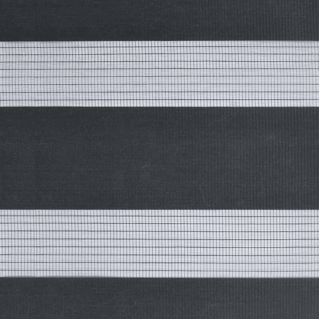 vidaXL Zebrarollo Schwarz 130x100 cm Stoffbreite 125,9 cm Polyester