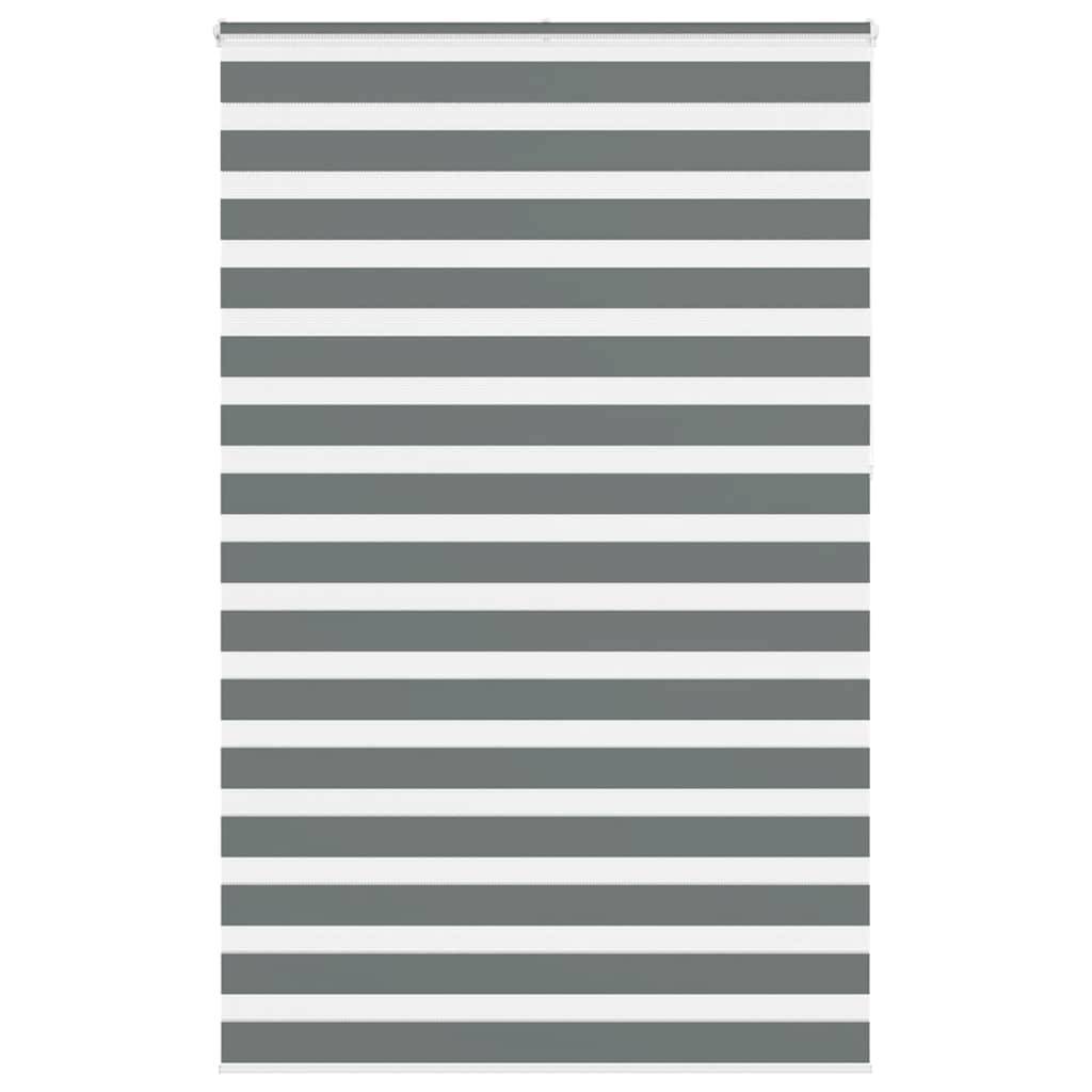 vidaXL Zebrarollo Dunkelgrau 140x230 cm Stoffbreite 135,9 cm Polyester