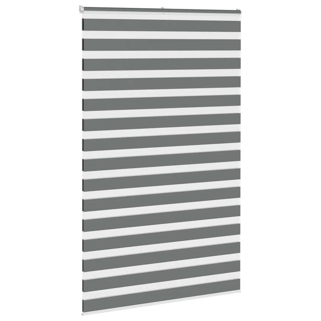 vidaXL Zebrarollo Dunkelgrau 140x230 cm Stoffbreite 135,9 cm Polyester