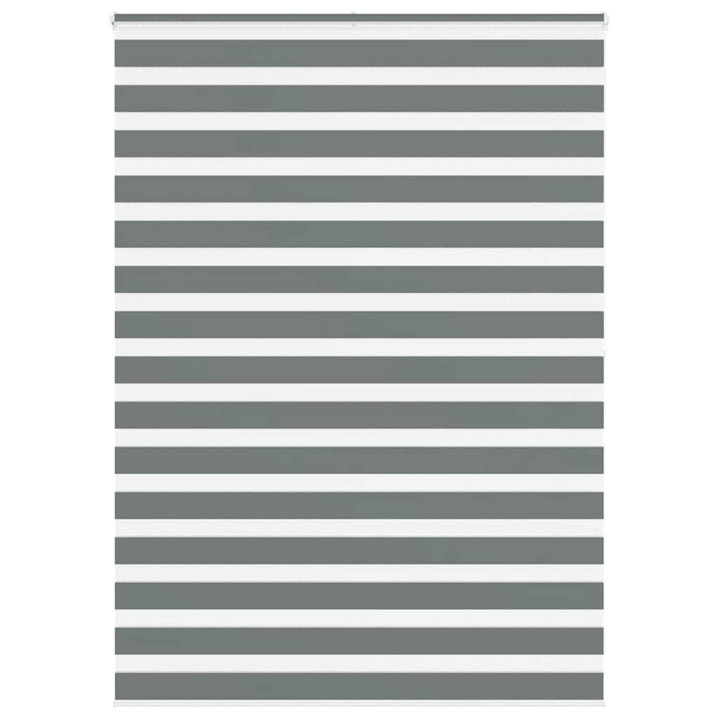 vidaXL Zebrarollo Dunkelgrau 165x200 cm Stoffbreite 160,9 cm Polyester