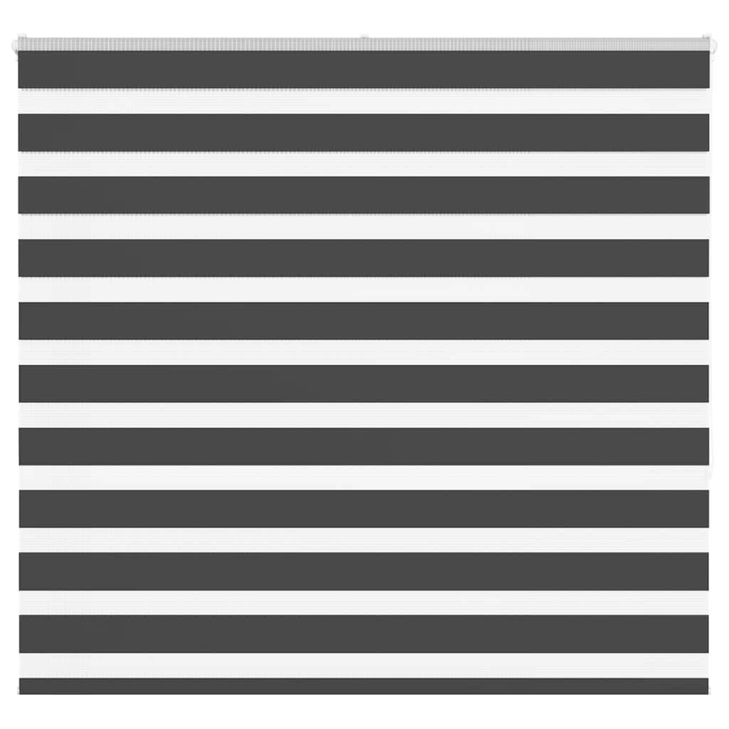 vidaXL Zebrarollo Schwarz 155x150 cm Stoffbreite 150,9 cm Polyester