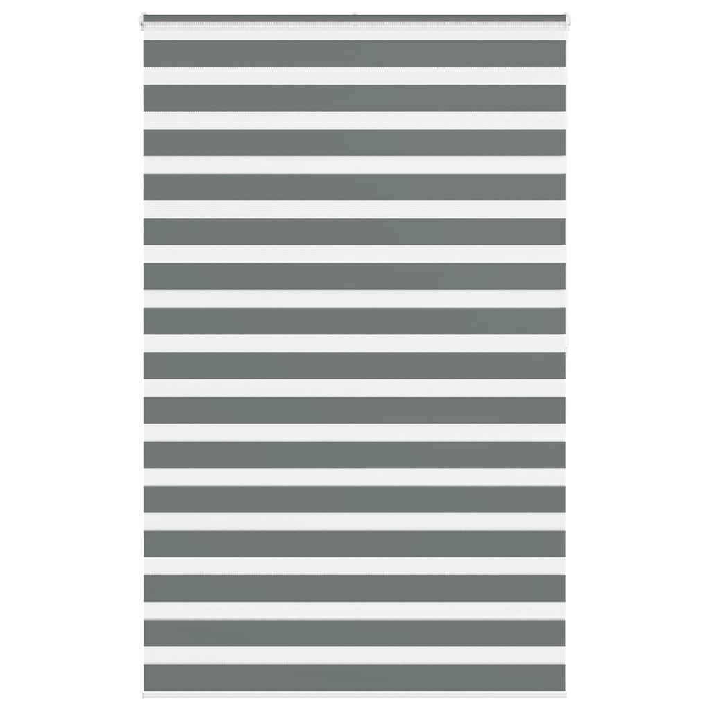 vidaXL Zebrarollo Dunkelgrau 145x200 cm Stoffbreite 140,9 cm Polyester