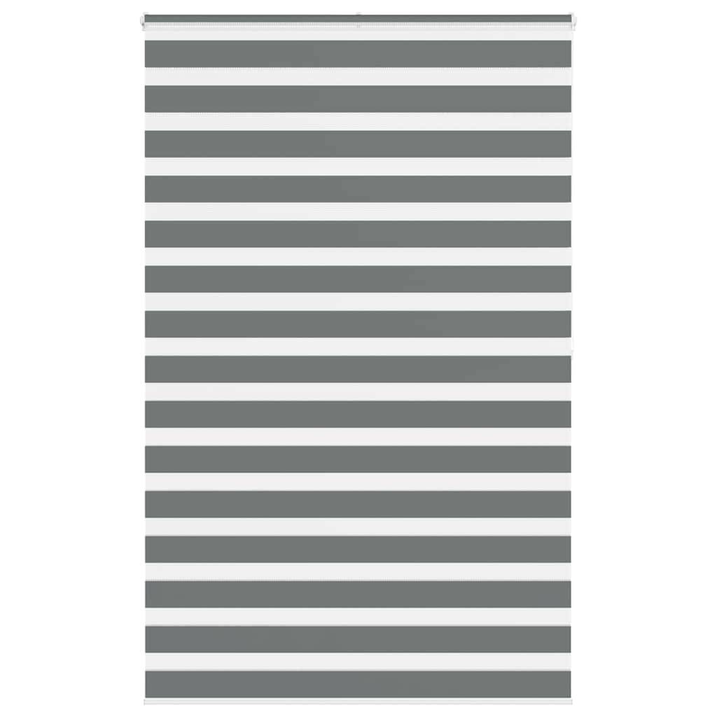 vidaXL Zebrarollo Dunkelgrau 140x200 cm Stoffbreite 135,9 cm Polyester
