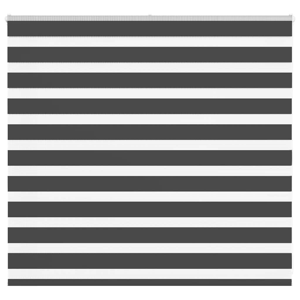 vidaXL Zebrarollo Schwarz 155x100 cm Stoffbreite 150,9 cm Polyester