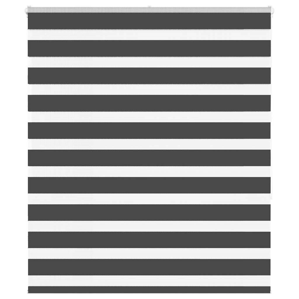 vidaXL Zebrarollo Schwarz 130x150 cm Stoffbreite 125,9 cm Polyester