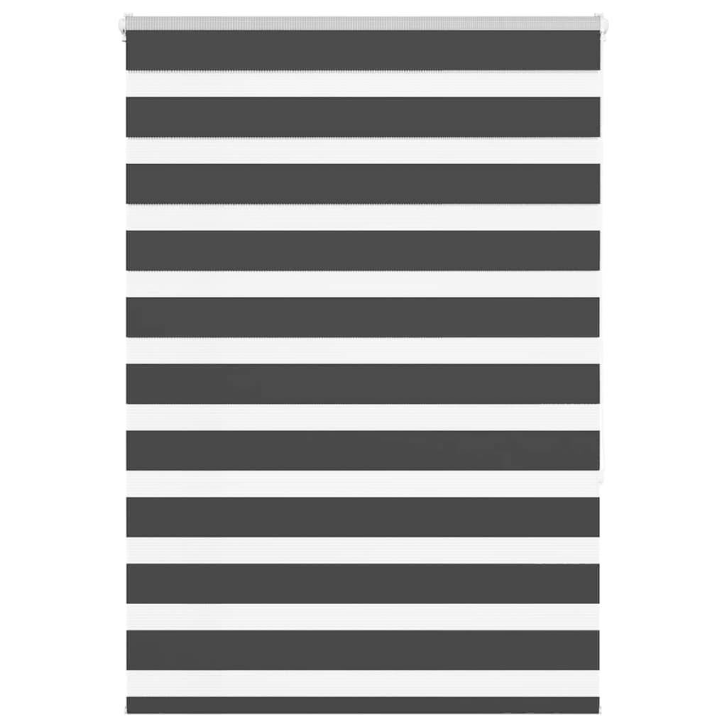 vidaXL Zebrarollo Schwarz 100x150 cm Stoffbreite 95,9 cm Polyester