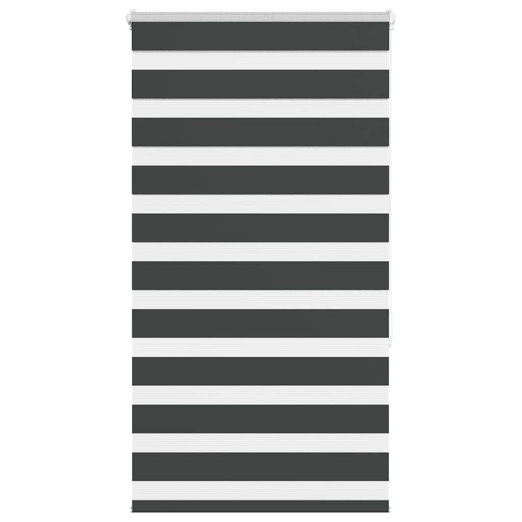 vidaXL Zebrarollo Schwarz 70x150 cm Stoffbreite 65,9 cm Polyester