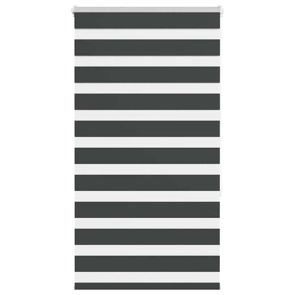 vidaXL Zebrarollo Schwarz 85x150 cm Stoffbreite 80,9 cm Polyester