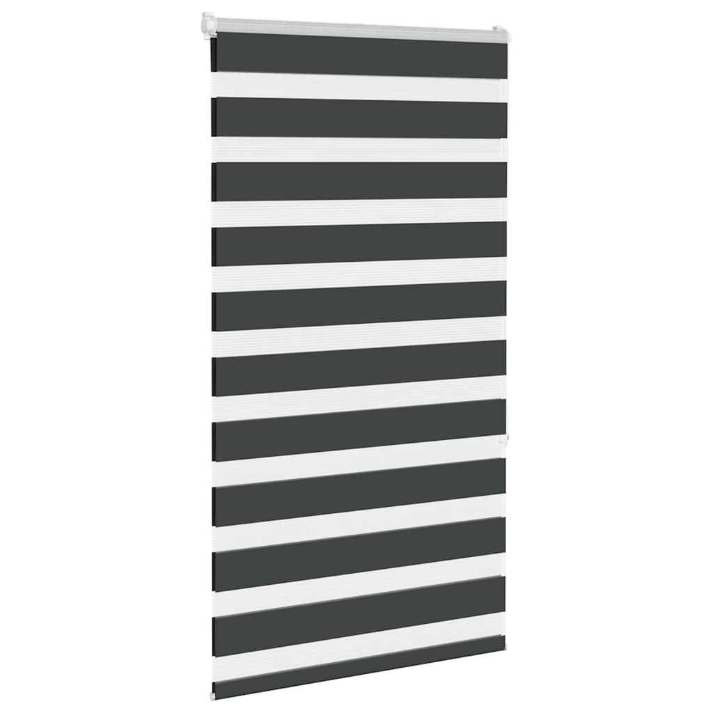 vidaXL Zebrarollo Schwarz 75x150 cm Stoffbreite 70,9 cm Polyester
