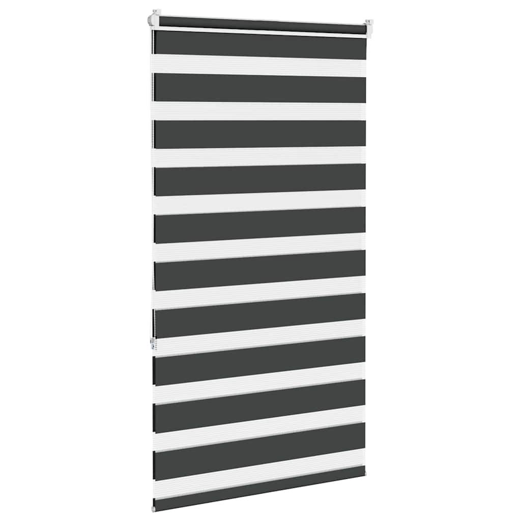 vidaXL Zebrarollo Schwarz 70x150 cm Stoffbreite 65,9 cm Polyester