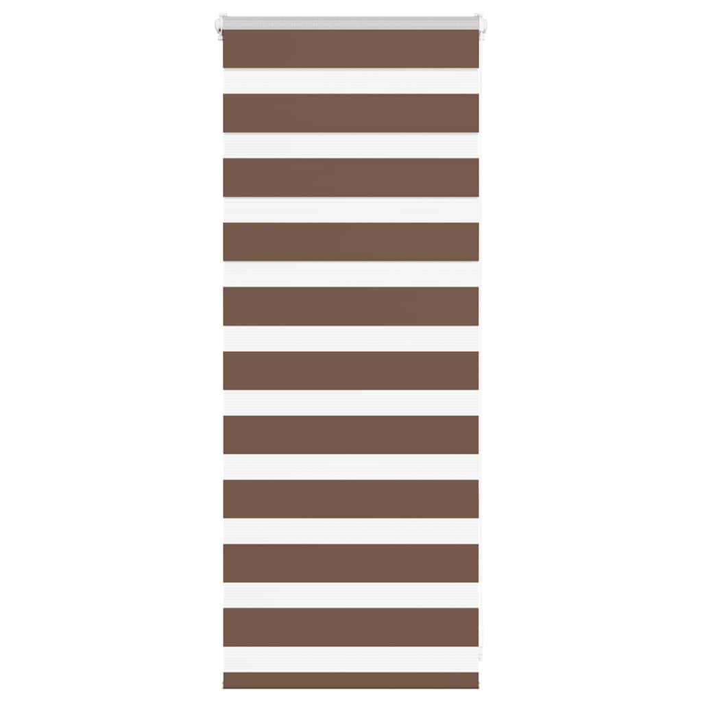 vidaXL Zebrarollo Braun 55x100 cm Stoffbreite 50,9 cm Polyester