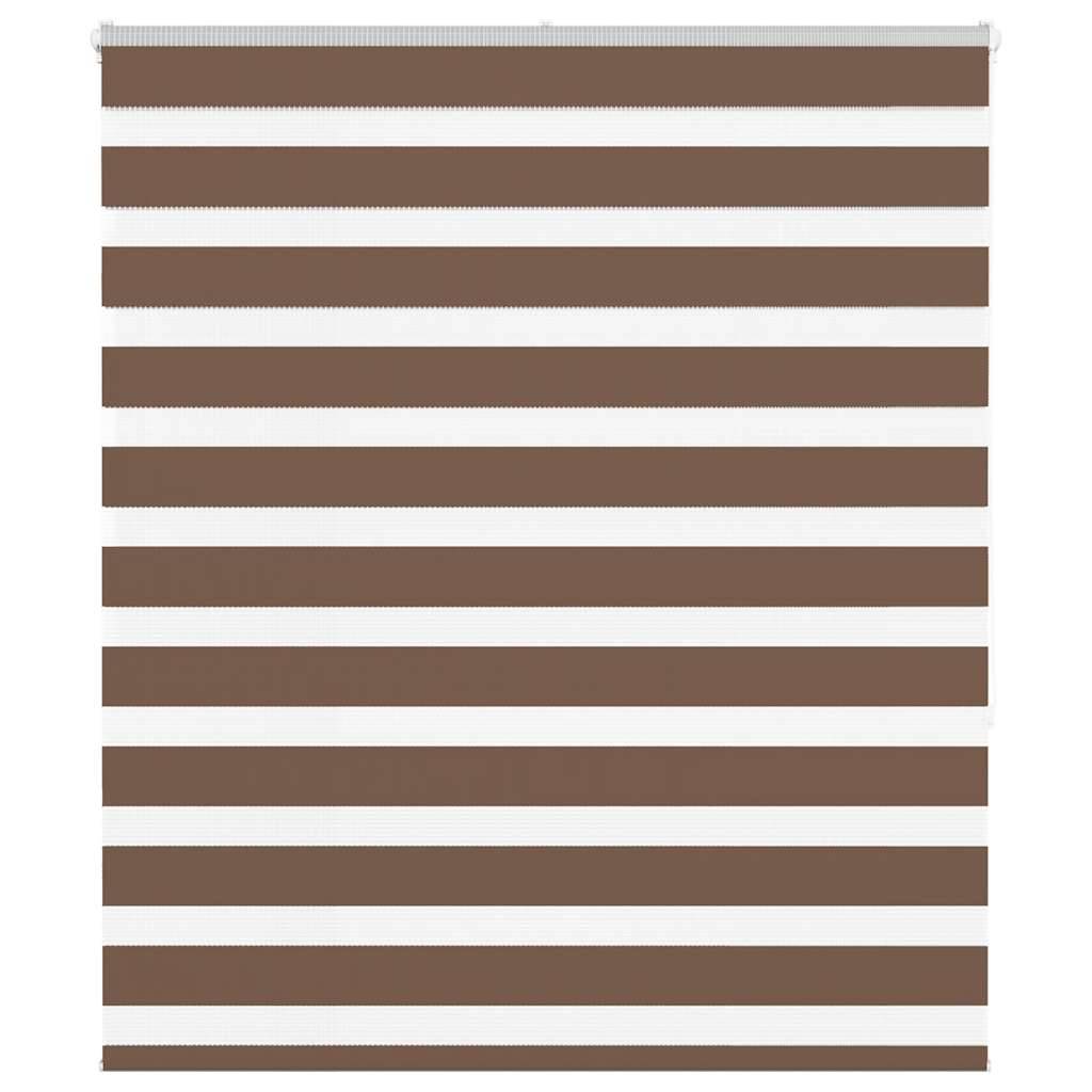 vidaXL Zebrarollo Braun 125x150 cm Stoffbreite 120,9 cm Polyester