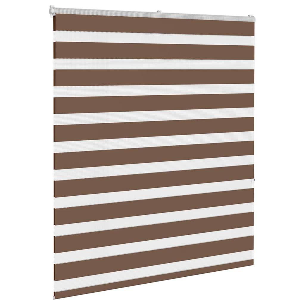 vidaXL Zebrarollo Braun 120x150 cm Stoffbreite 115,9 cm Polyester