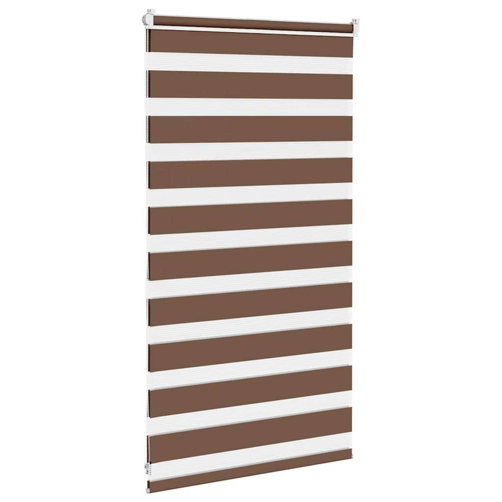 vidaXL Zebrarollo Braun 85x100 cm Stoffbreite 80,9 cm Polyester