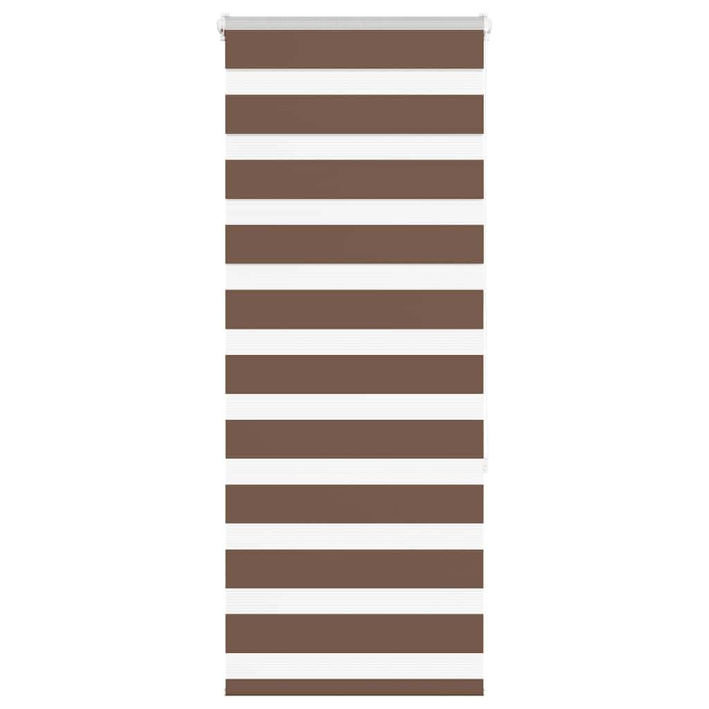vidaXL Zebrarollo Braun 60x150 cm Stoffbreite 55,9 cm Polyester