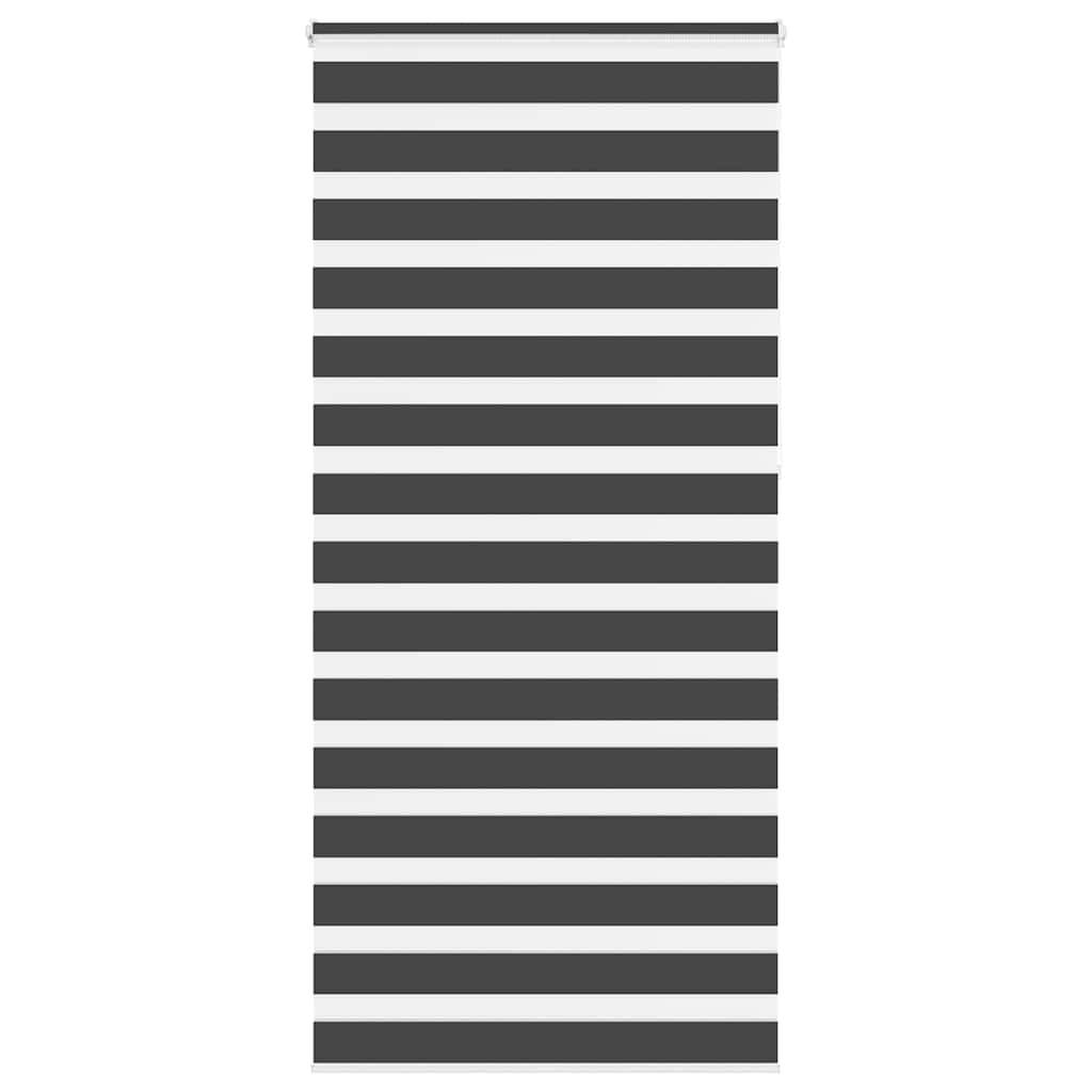 vidaXL Zebrarollo Schwarz 100x230 cm Stoffbreite 95,9 cm Polyester