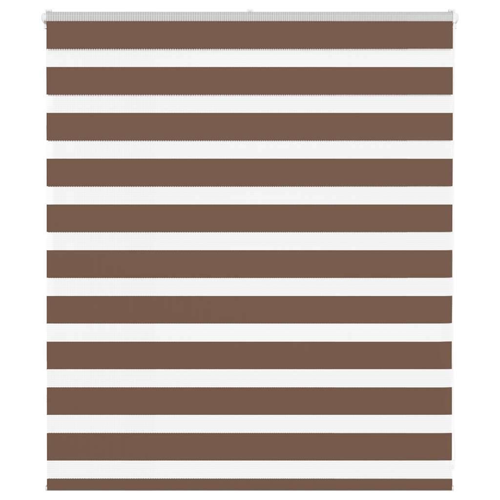 vidaXL Zebrarollo Braun 125x100 cm Stoffbreite 120,9 cm Polyester