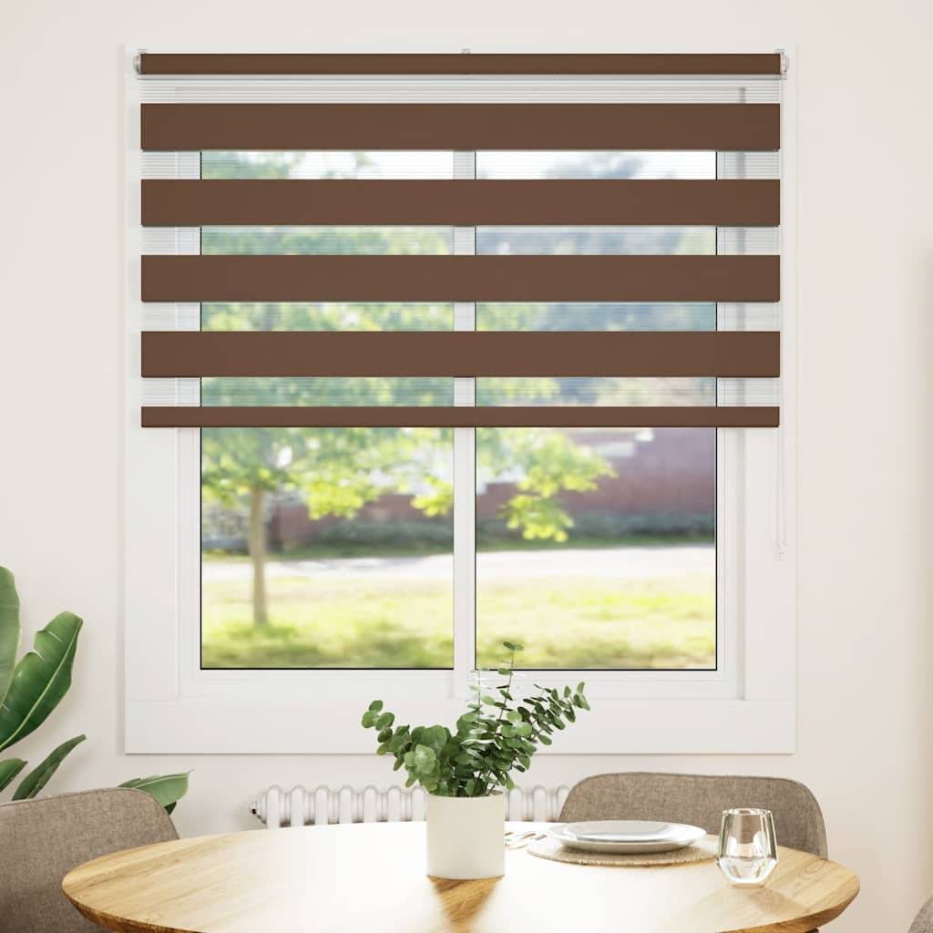 vidaXL Zebrarollo Braun 135x100 cm Stoffbreite 130,9 cm Polyester