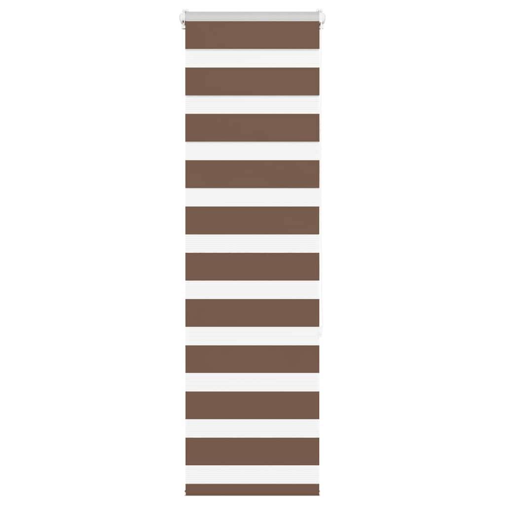 vidaXL Zebrarollo Braun 40x150 cm Stoffbreite 35,9 cm Polyester