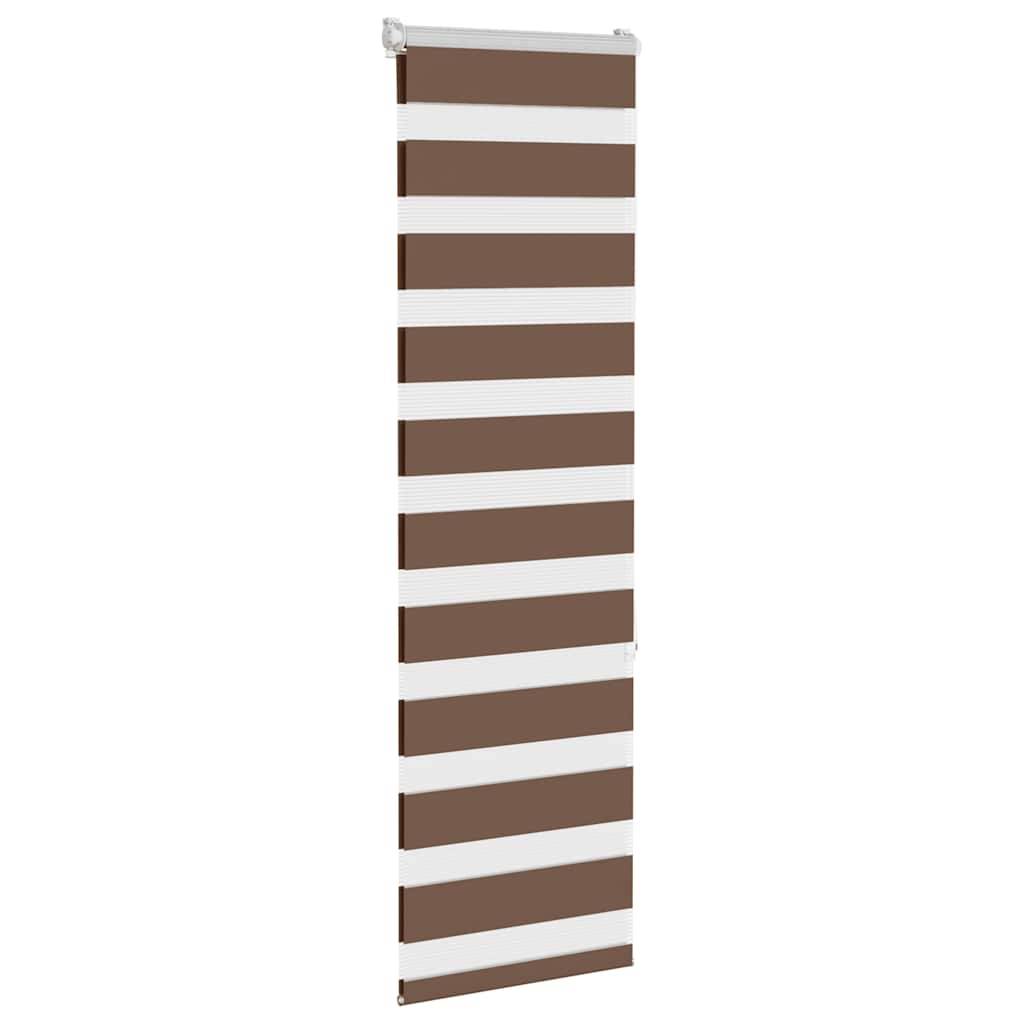 vidaXL Zebrarollo Braun 40x150 cm Stoffbreite 35,9 cm Polyester