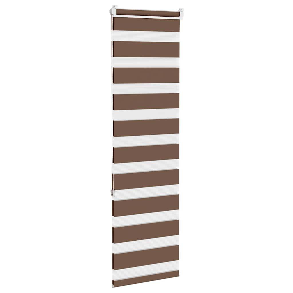 vidaXL Zebrarollo Braun 40x150 cm Stoffbreite 35,9 cm Polyester