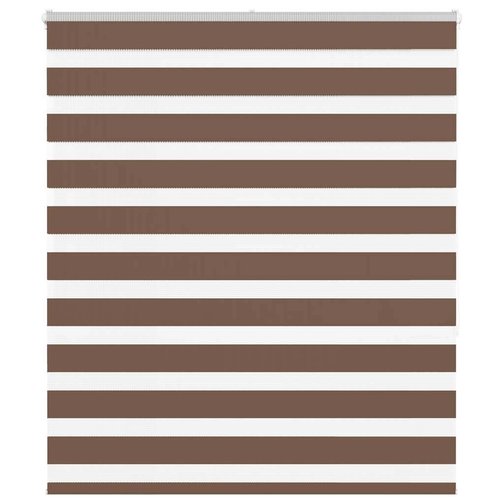 vidaXL Zebrarollo Braun 120x150 cm Stoffbreite 115,9 cm Polyester