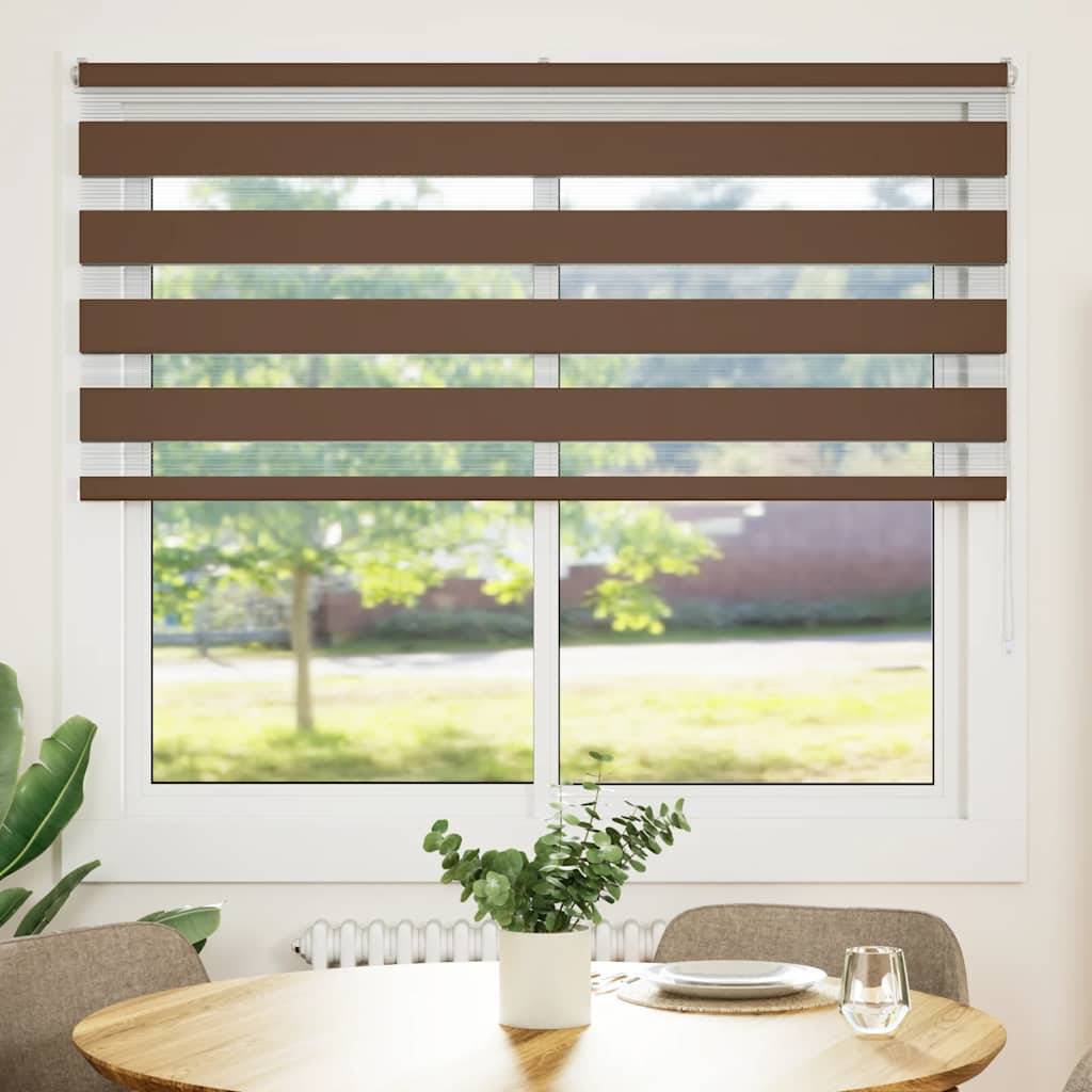 vidaXL Zebrarollo Braun 165x150 cm Stoffbreite 160,9 cm Polyester