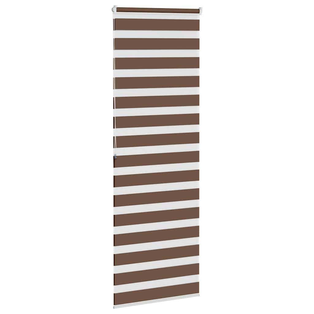 vidaXL Zebrarollo Braun 70x200 cm Stoffbreite 65,9 cm Polyester
