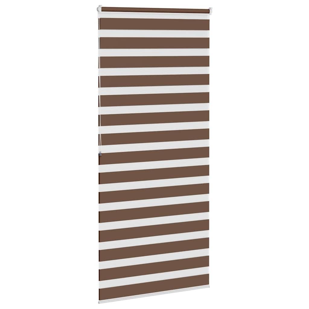 vidaXL Zebrarollo Braun 100x200 cm Stoffbreite 95,9 cm Polyester