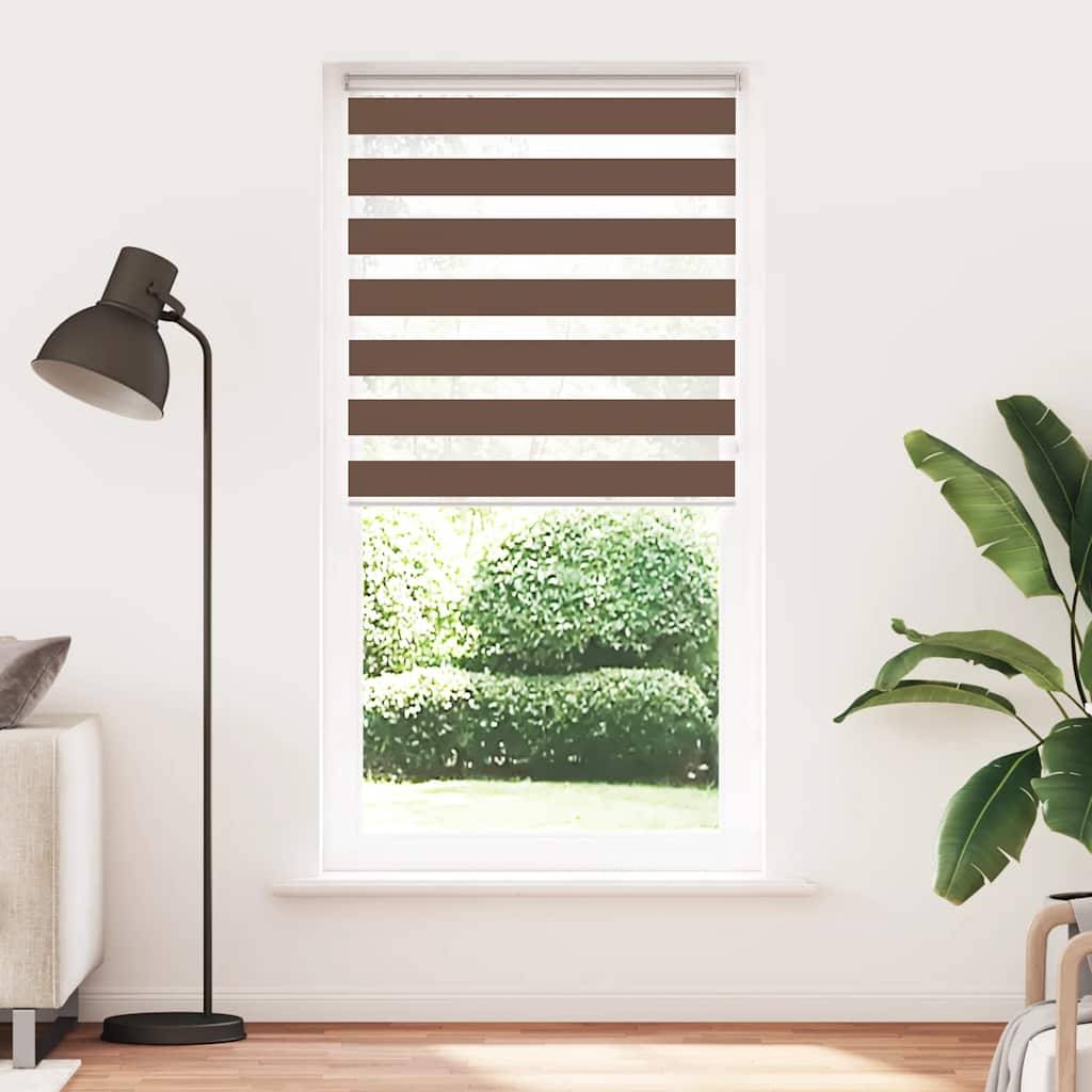 vidaXL Zebrarollo Braun 100x230 cm Stoffbreite 95,9 cm Polyester
