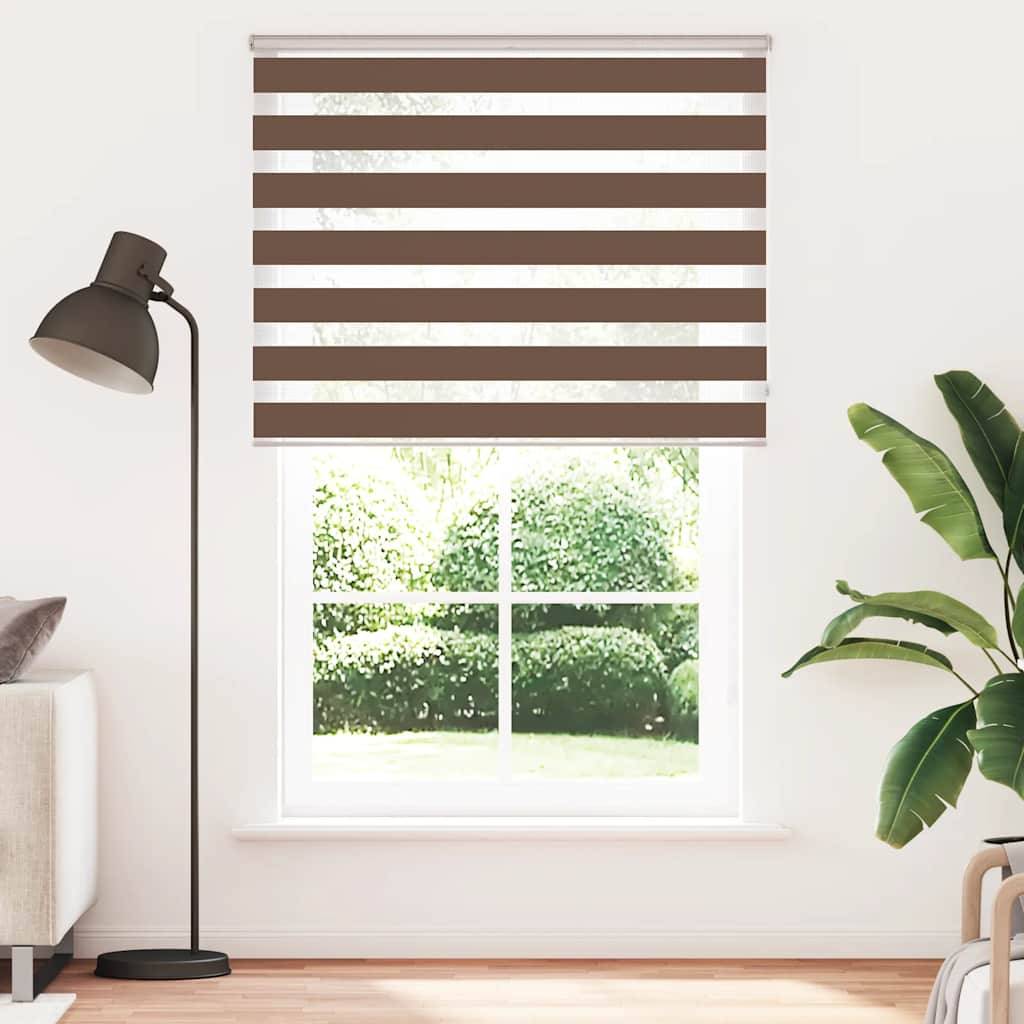 vidaXL Zebrarollo Braun 140x230 cm Stoffbreite 135,9 cm Polyester