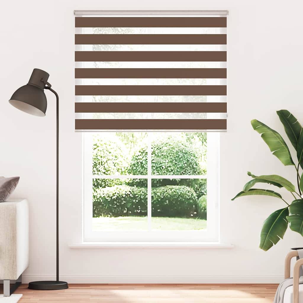 vidaXL Zebrarollo Braun 150x230 cm Stoffbreite 145,9 cm Polyester