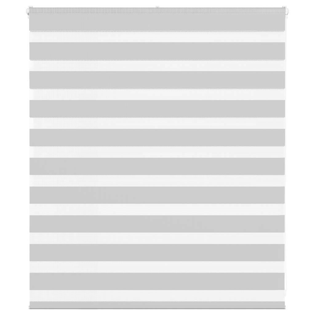 vidaXL Zebrarollo Hellgrau 120x100 cm Stoffbreite 115,9 cm Polyester
