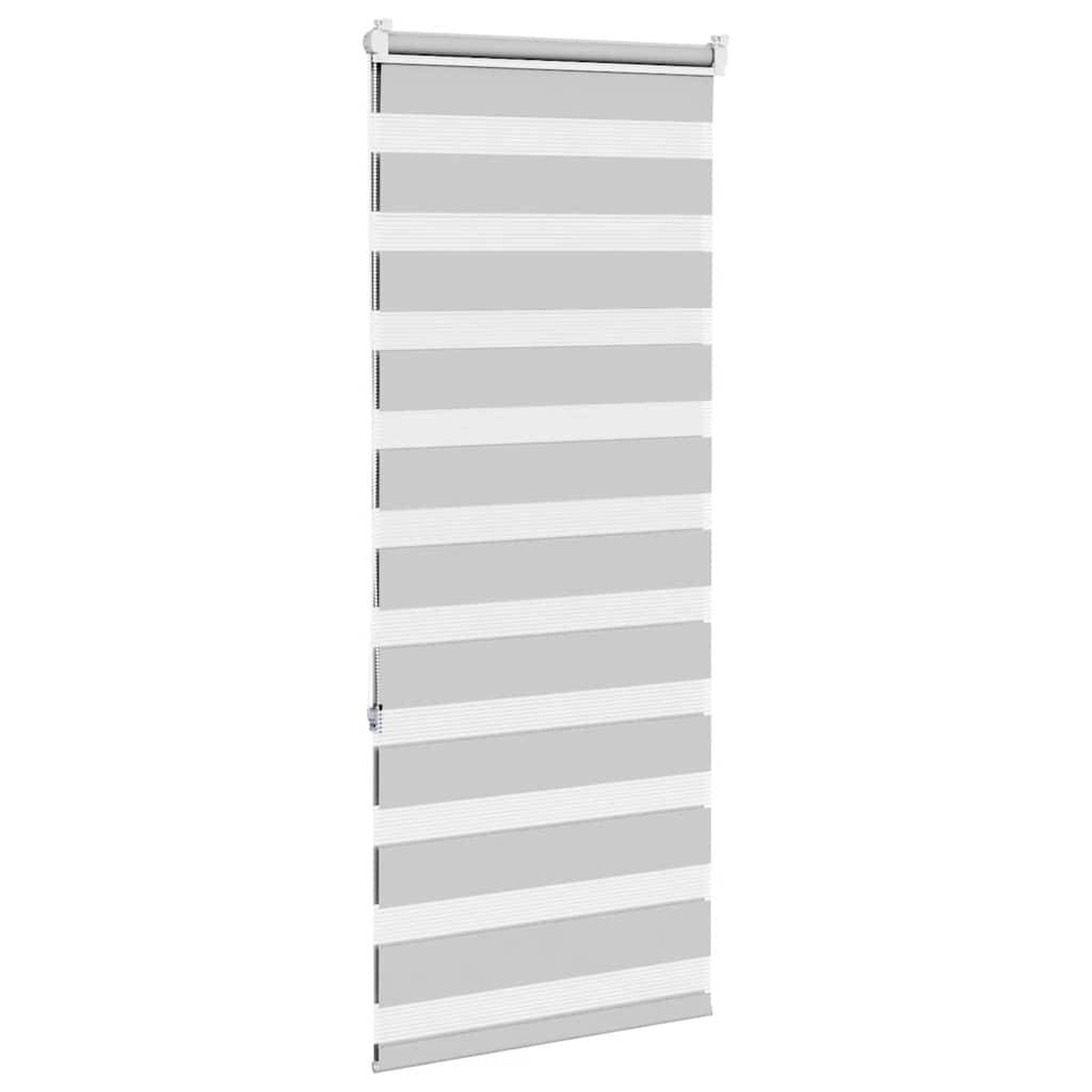 vidaXL Zebrarollo Hellgrau 60x150 cm Stoffbreite 55,9 cm Polyester
