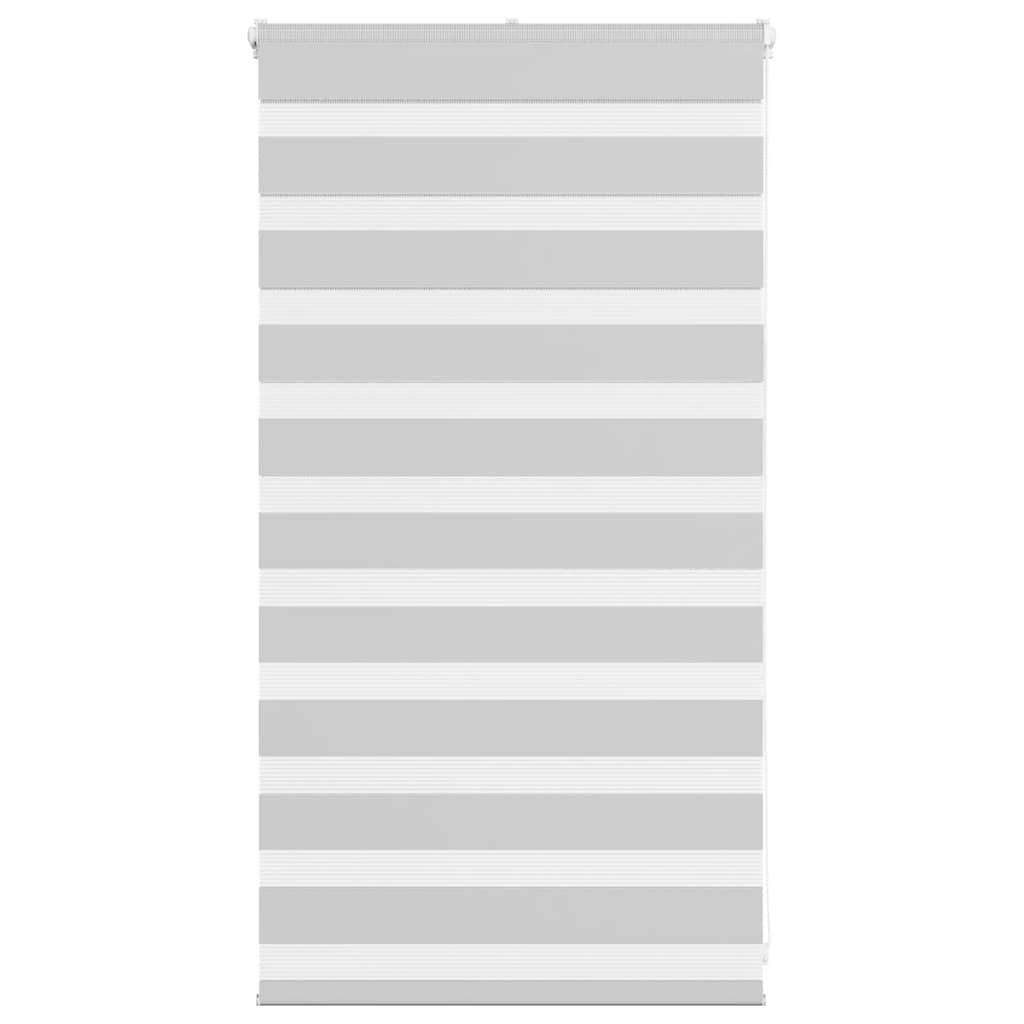 vidaXL Zebrarollo Hellgrau 80x100 cm Stoffbreite 75,9 cm Polyester