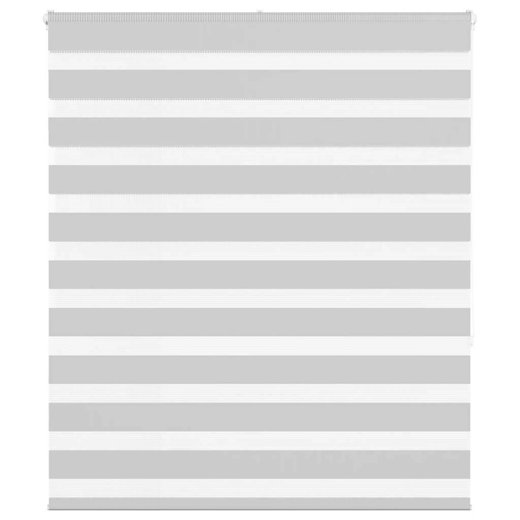 vidaXL Zebrarollo Hellgrau 130x150 cm Stoffbreite 125,9 cm Polyester