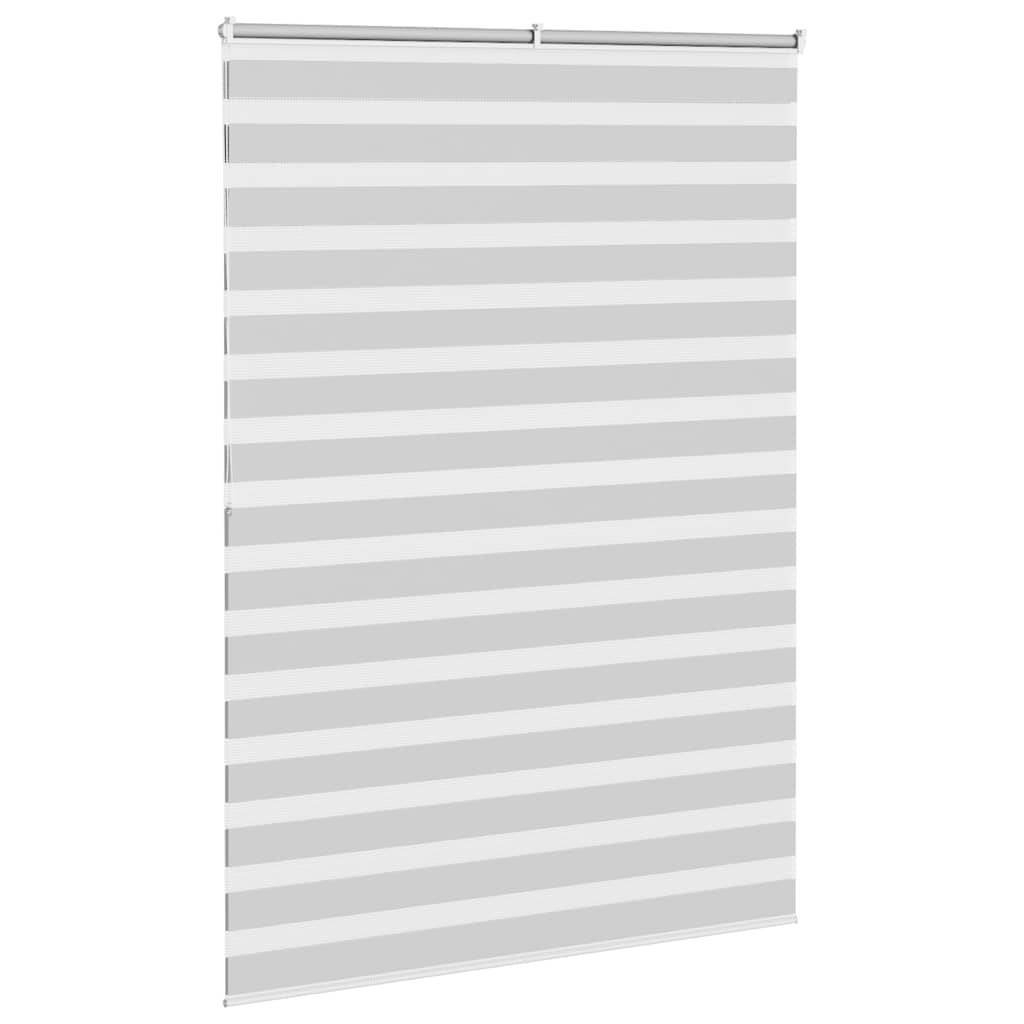 vidaXL Zebrarollo Hellgrau 155x200 cm Stoffbreite 150,9 cm Polyester