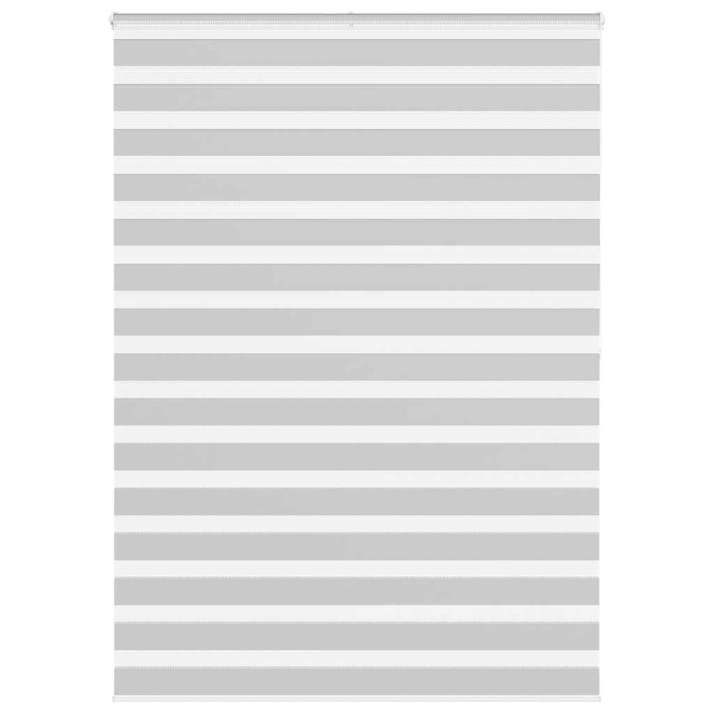 vidaXL Zebrarollo Hellgrau 155x200 cm Stoffbreite 150,9 cm Polyester