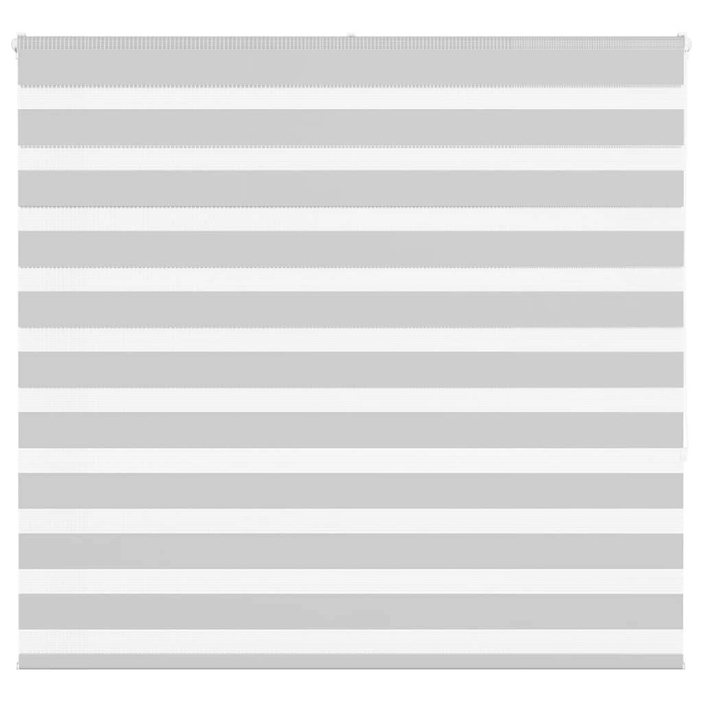 vidaXL Zebrarollo Hellgrau 155x150 cm Stoffbreite 150,9 cm Polyester