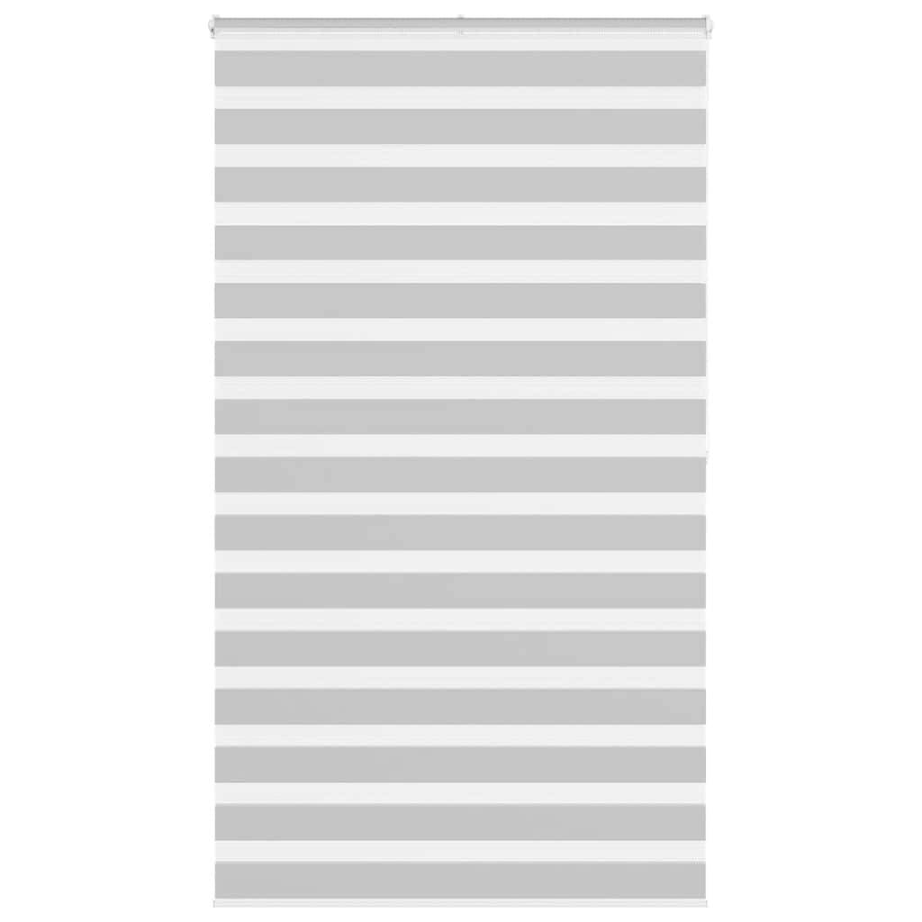 vidaXL Zebrarollo Hellgrau 130x200 cm Stoffbreite 125,9 cm Polyester