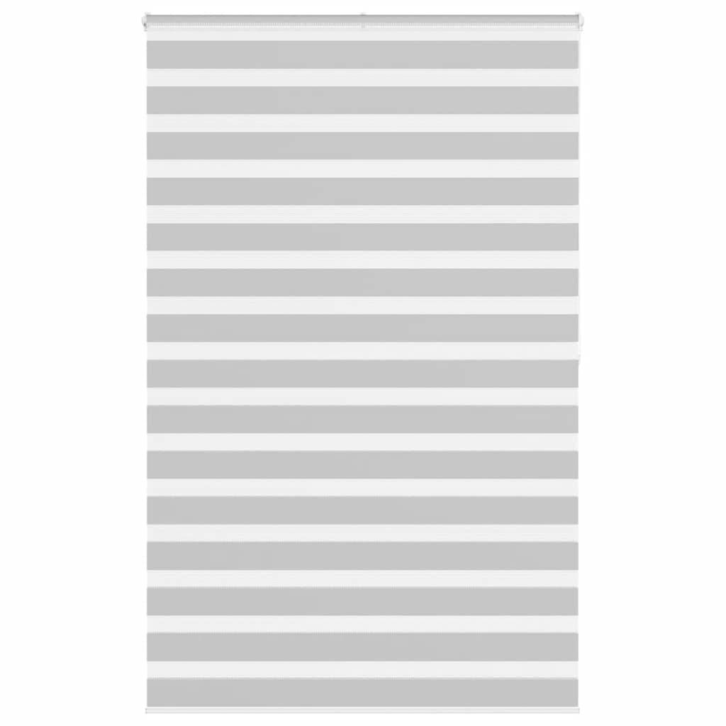 vidaXL Zebrarollo Hellgrau 150x200 cm Stoffbreite 145,9 cm Polyester