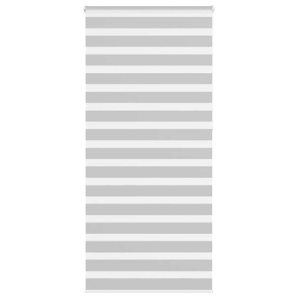 vidaXL Zebrarollo Hellgrau 95x230 cm Stoffbreite 90,9 cm Polyester