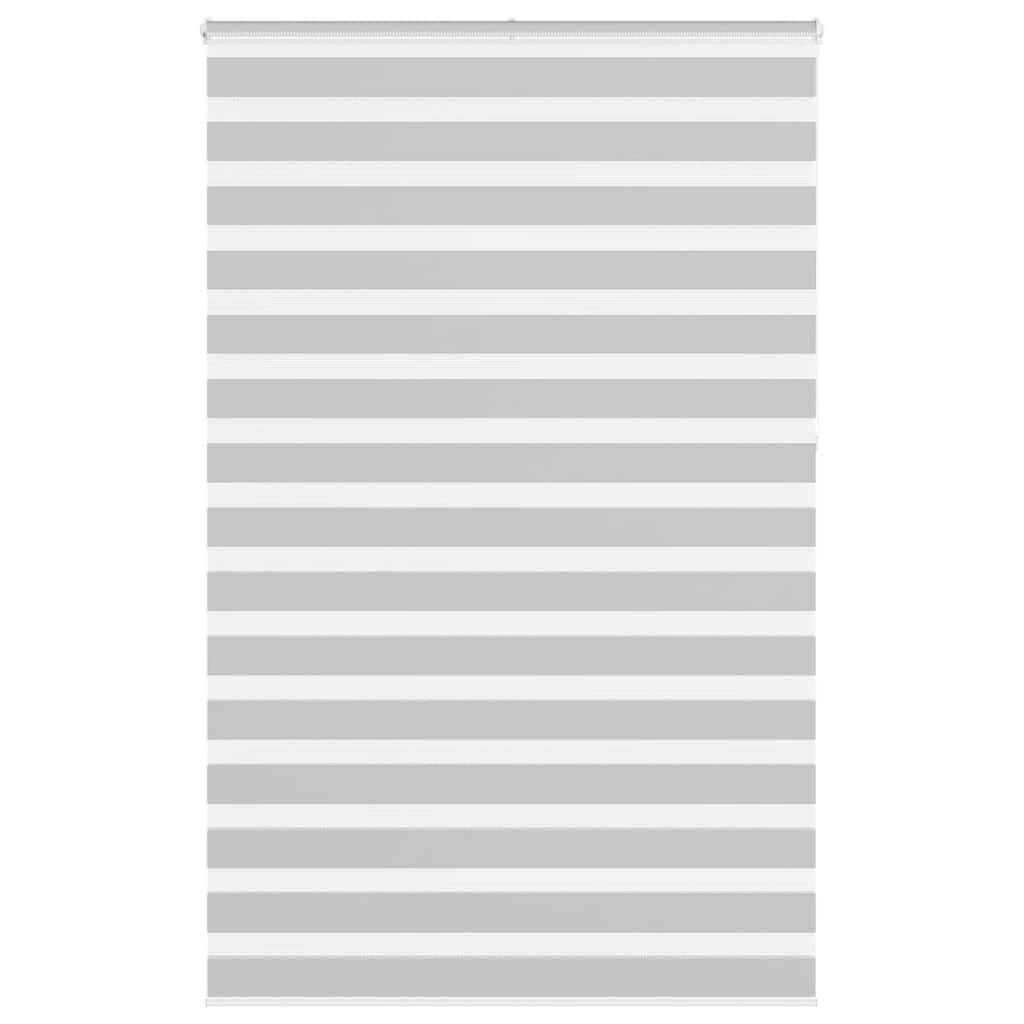 vidaXL Zebrarollo Hellgrau 150x230 cm Stoffbreite 145,9 cm Polyester