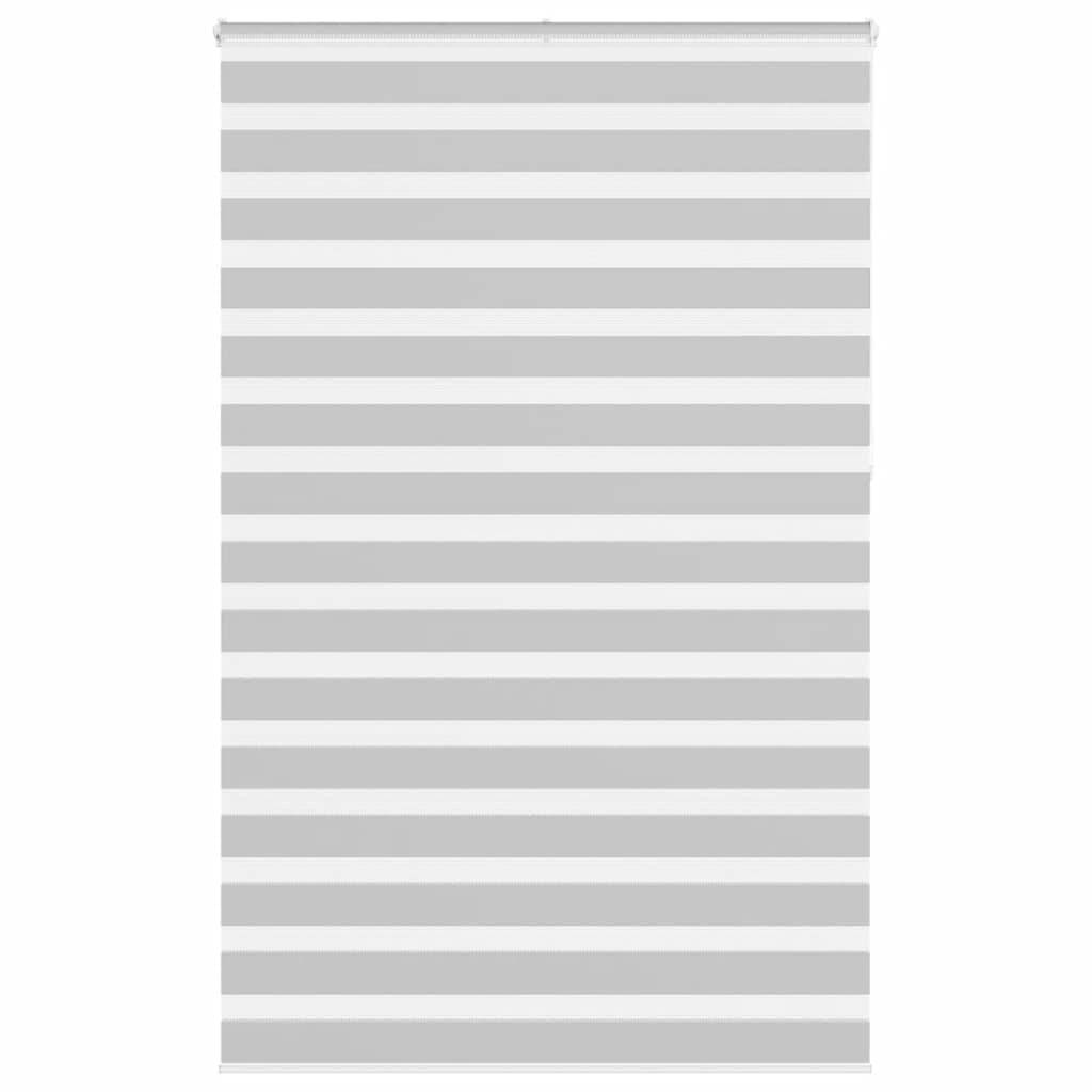 vidaXL Zebrarollo Hellgrau 145x230 cm Stoffbreite 140,9 cm Polyester