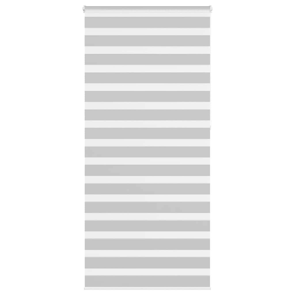 vidaXL Zebrarollo Hellgrau 110x230 cm Stoffbreite 105,9 cm Polyester