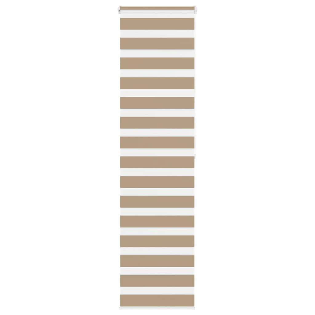 vidaXL Zebrarollo Sandbraun 60x200 cm Stoffbreite 55,9 cm Polyester