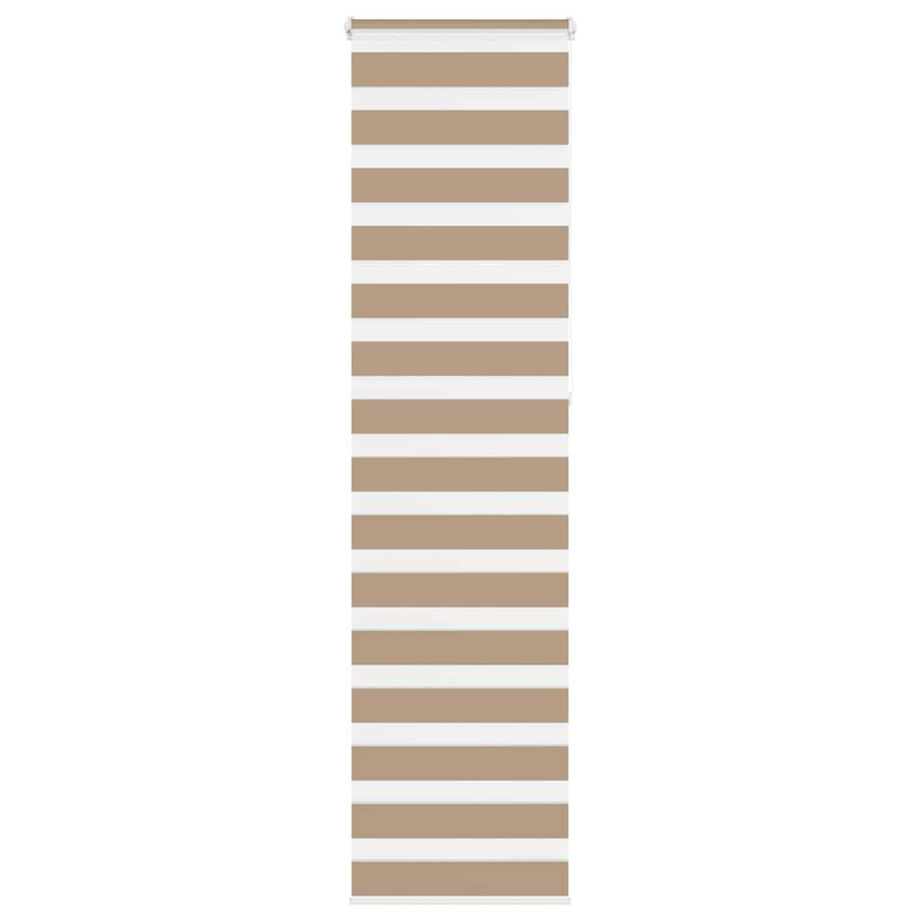 vidaXL Zebrarollo Sandbraun 60x230 cm Stoffbreite 55,9 cm Polyester