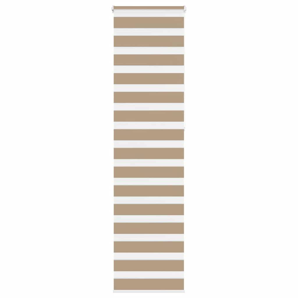 vidaXL Zebrarollo Sandbraun 65x230 cm Stoffbreite 60,9 cm Polyester