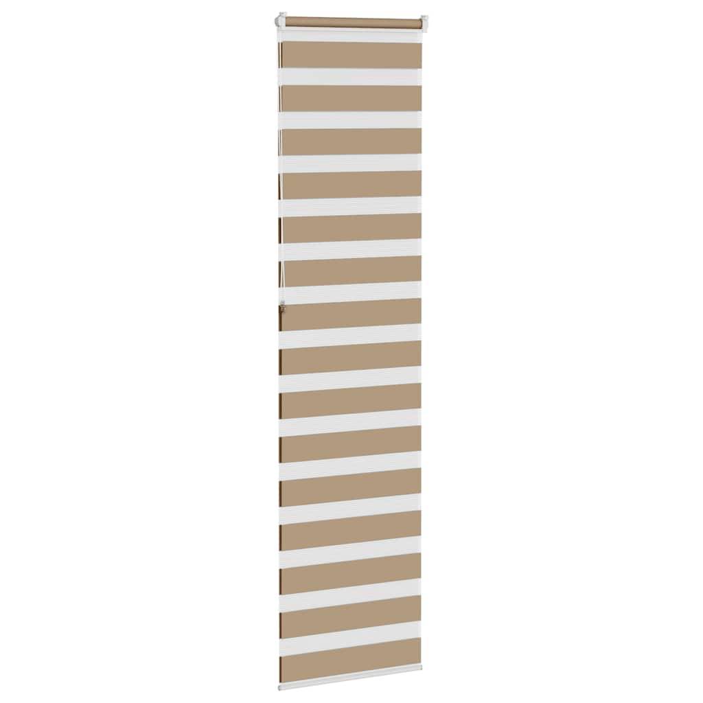 vidaXL Zebrarollo Sandbraun 65x230 cm Stoffbreite 60,9 cm Polyester